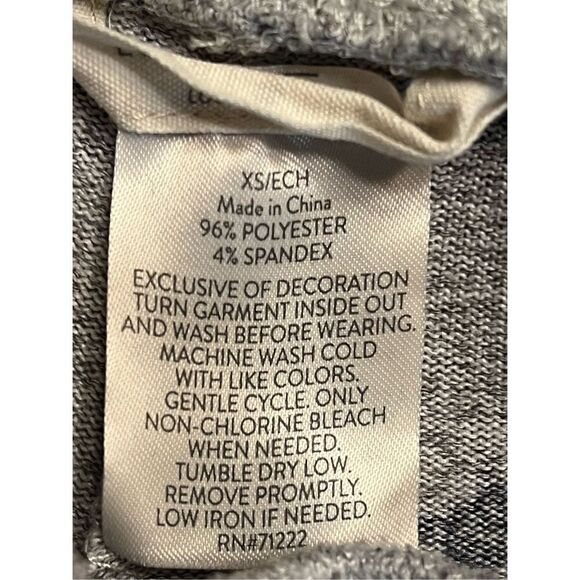 Lucky Brand Pajama Pants Womens XS Gray Blue Stars Elastic Waist Drawstring (220 - Picture 4 of 4